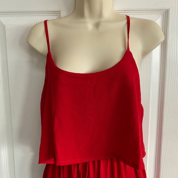 Red Spaghetti Strap Maxi Dress - Picture 4 of 9